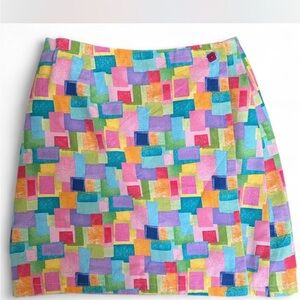 Colorful Geometric Patterned Skirt